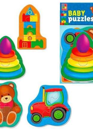 Гра розвиваюча vladi toys м'які бейбі пазли малюк зможе "іграшки" vt1106-94