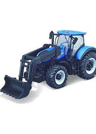 Машинка серії farm - трактор new holland t7.315 з фронтальним навантажувачем