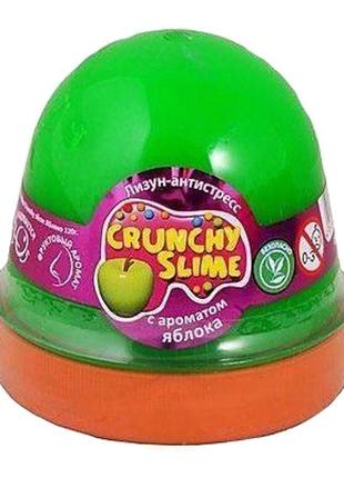 Слайм хрусткий tm mr.boo crunchy slime яблуко 120г1 фото