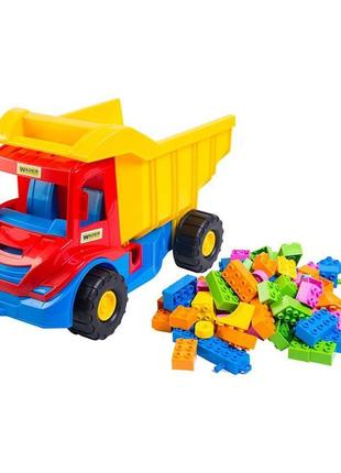 Іграшкова машинка вантажівка з конструктором multi truck