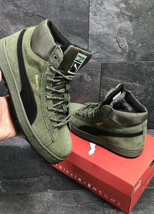 Мужские зимние кроссовки puma suede 1553