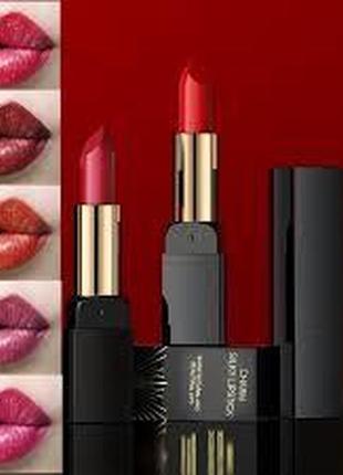 Бархатная матовая помада для губ images charm silky lipstick тон 5 sherry red - красно - морковный 3.8г7 фото