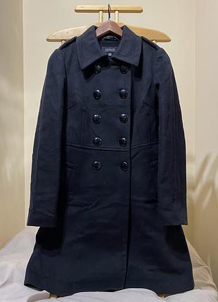 Пальто жіноче двобортне чорне елегантне, розмір 36, s