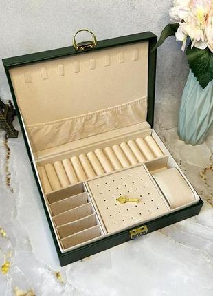 Шкатулка-органайзер для украшений ромбы