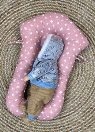Кокон для детей, ортопедическая подушка с бортиками6 фото