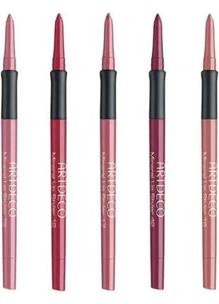 Олівець для губ artdeco mineral lip styler 14 — mineral rosy peach4 фото