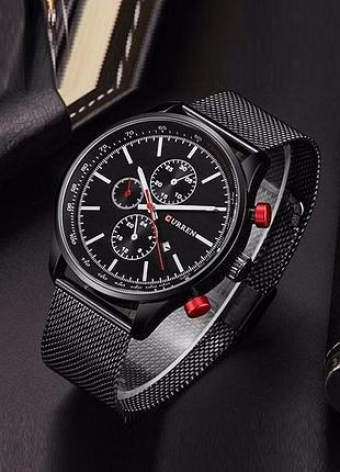 Оригинальные мужские часы curren черный