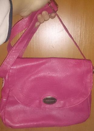 Рожева сумочка nathalie andersen еко шкіра1 фото