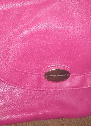 Рожева сумочка nathalie andersen еко шкіра6 фото