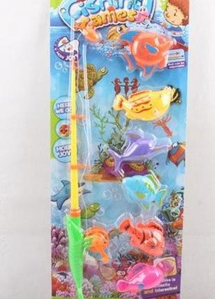 Риболовля 755a (144 шт./2) магн.удочка, риски, на планшетці 57,5*21,5см