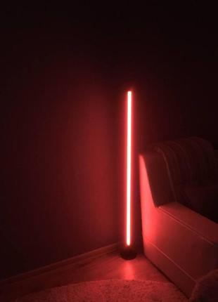 Підлоговий кутовий led торшер 1.5 м лід лампа нічник rgb підсвічування два види управління (bon)
