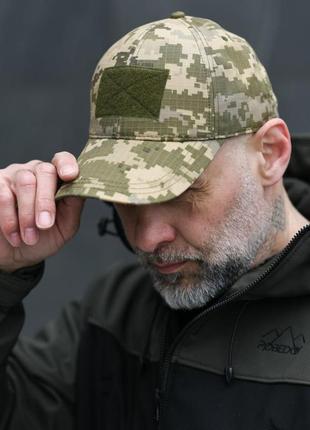 Тактическая кепка с липучкой для шеврона пиксельная бейсболка армейская военная камуфляжная (bon)2 фото