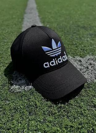 Кепка adidas чоловіча жіноча котонова чорна  ⁇  бейсболка адідас на літо (bon)