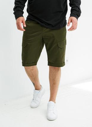 Чоловічі спортивні шорти карго хакі літні бриджі повсякденні на літо (bon)