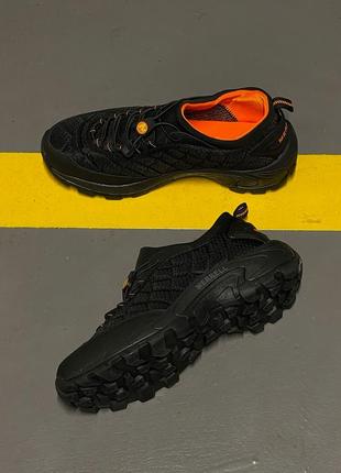 Мужские зимние кроссовки merrell ice cap moc black термо черные с оранжевым до -21*с мерелл (bon)6 фото