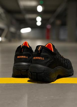 Мужские зимние кроссовки merrell ice cap moc black термо черные с оранжевым до -21*с мерелл (bon)8 фото