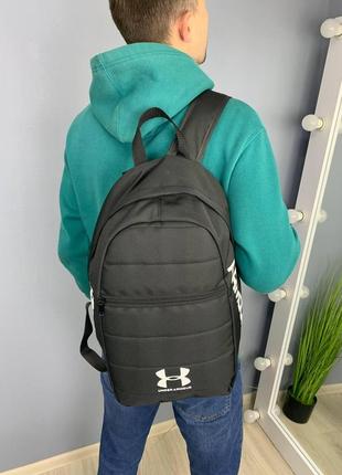 Мужской рюкзак under armour спортивный городской черный мужской женский портфель андер армор (bon)9 фото