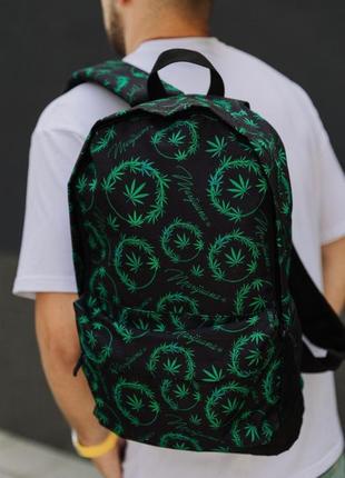 Рюкзак городской с принтом листья портфель с принтом для учебы и для повседневной носки (bon)5 фото