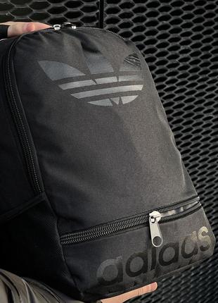 Мужской рюкзак adidas спортивный городской черный портфель адидас мужской женский (bon)6 фото