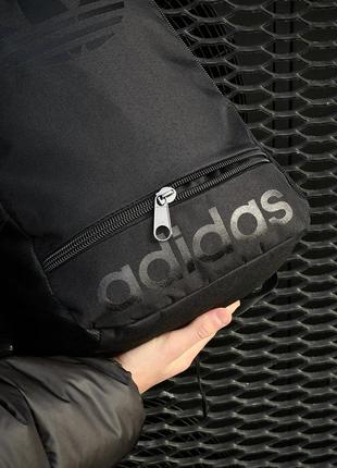 Чоловічий рюкзак adidas спортивний міський чорний портфель адідас чоловічий жіночий (bon)5 фото