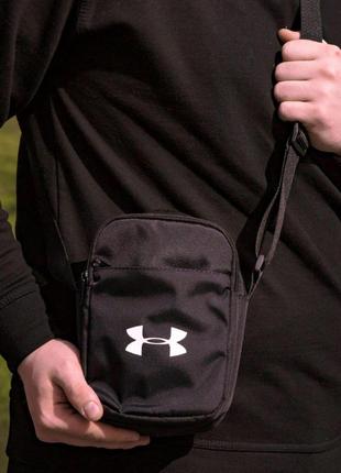 Месенджер under armour чорний  ⁇  сумка через плече андер армор барсетка (bon)