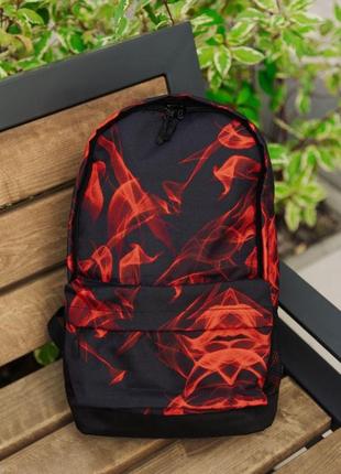 Рюкзак міський із принтом вогонь портфель із принтом для навчання і для повсякденного носіння (bon)3 фото