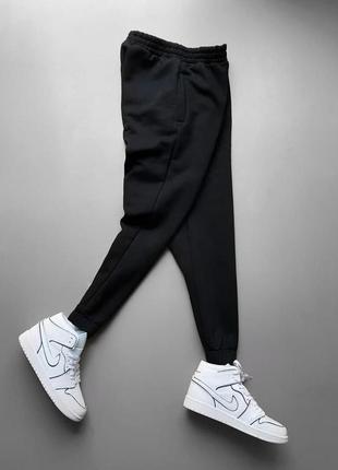 Чоловічі спортивні штани демісезонні чорні baza жуйки трикотанні легені весняні осінні осінні (bon)2 фото