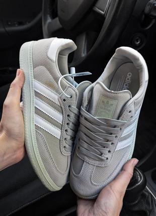 Жіночі кросівки adidas samba og wonder замшеві бежеві адідас самба осінні весняні (bon)