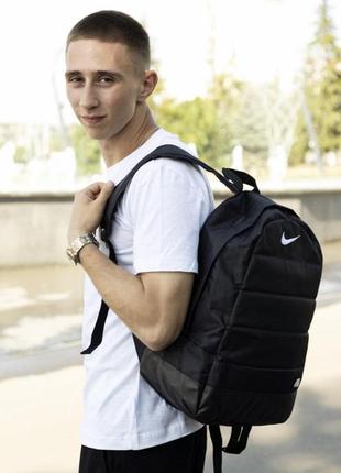 Рюкзак nike air спортивный городской серый мужской женский портфель найк с кожаным дном  |2 фото