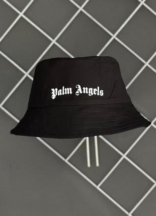 Панама palm angels котонова чоловіча жіноча панамка палм енджелс чорна (bon)