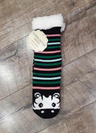 Жіночі шкарпетки зебра фірми sherpa critter socks,унісекс