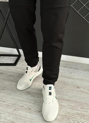 Чоловічі спортивні штани adidas чорні весняні  ⁇  штани чоловічі адідас бавовняні (bon)4 фото