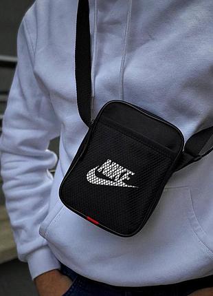 Мессенджер nike черный | сумка через плечо найк барсетка (bon)