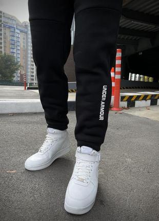 Мужские зимние спортивные штаны jordan черные | брюки на флисе теплые джодан (bon)5 фото