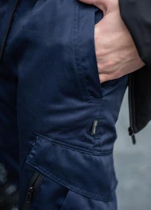 Мужские тактические штаны карго storm весенние осенние синие | брюки карго демисезонные (bon)5 фото
