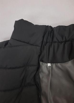Мужская жилетка nike черная без капюшона из плащевки весення осенняя | безрукавка найк демисезонная (bon)4 фото