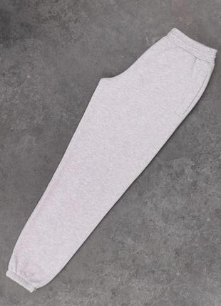 Мужские зимние спортивные штаны серые на флисе утепленные (bon)3 фото
