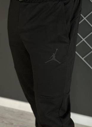 Чоловічий спортивний костюм jordan чорний із хакі на блискавці весняний осінній | комплект худі та штани джордан4 фото