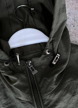 Мужская ветровка stone island с патчем осенняя хаки  куртка стон айленд из плащевки на осень (bon)2 фото