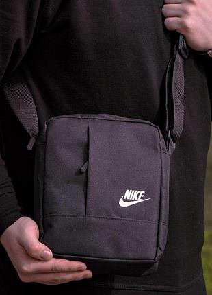 Мессенджер nike черный | сумка через плечо найк барсетка (bon)