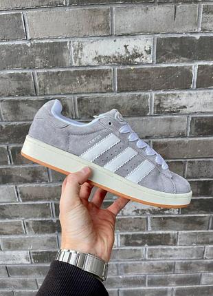 Мужские кроссовки adidas campus 00s замшевые серые адидас кампус осенние весенние (bon)
