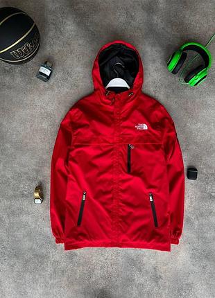 Чоловіча вітровка the north face червона весняна осінка куртка зе норд фейс з плащової тканини (bon)
