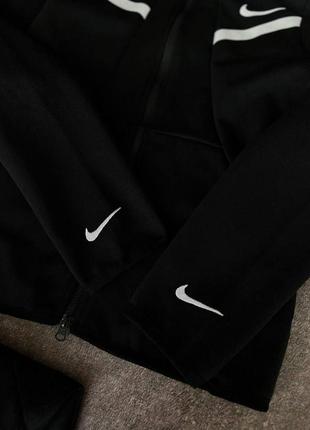 Мужской спортивный костюм nike черный с капюшоном на молнии весенний осенний (bon)5 фото