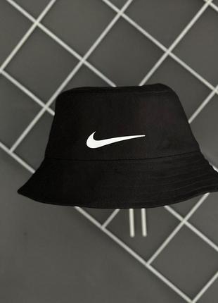 Панама nike коттоновая мужская женская панамка найк черная (bon)