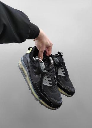 Мужские кроссовки nike air max terrascape 90 в сетку найк аир макс 90 черные (bon)7 фото