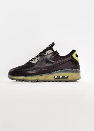 Мужские кроссовки nike air max terrascape 90 в сетку найк аир макс 90 черные (bon)