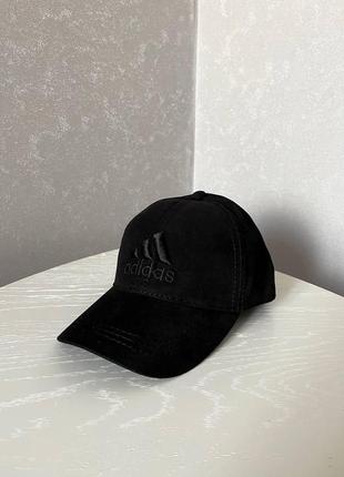 Чоловіча кепка adidas котонова чорна  ⁇  бейсболка жіноча адідас на літо (bon)