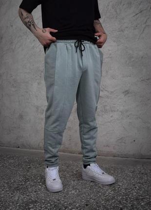Мужские спортивные штаны оверсайз серые весенние летние | брюки мужские хлопковые повседневные (bon)1 фото