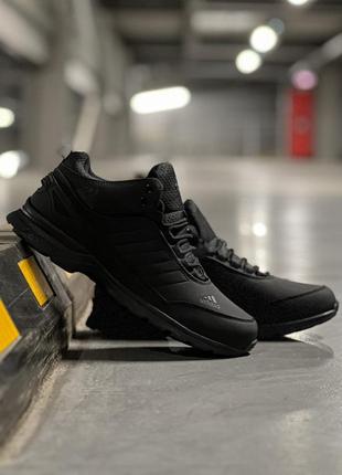 Мужские зимние кроссовки adidas gore-tex winter черные с мехом до -21*с водонепроницаемые термо (bon)5 фото