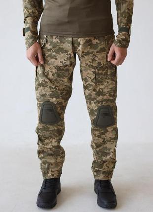 Мужские тактические штаны с наколенниками пиксель брюки армейские военные до 176 см (bon)2 фото